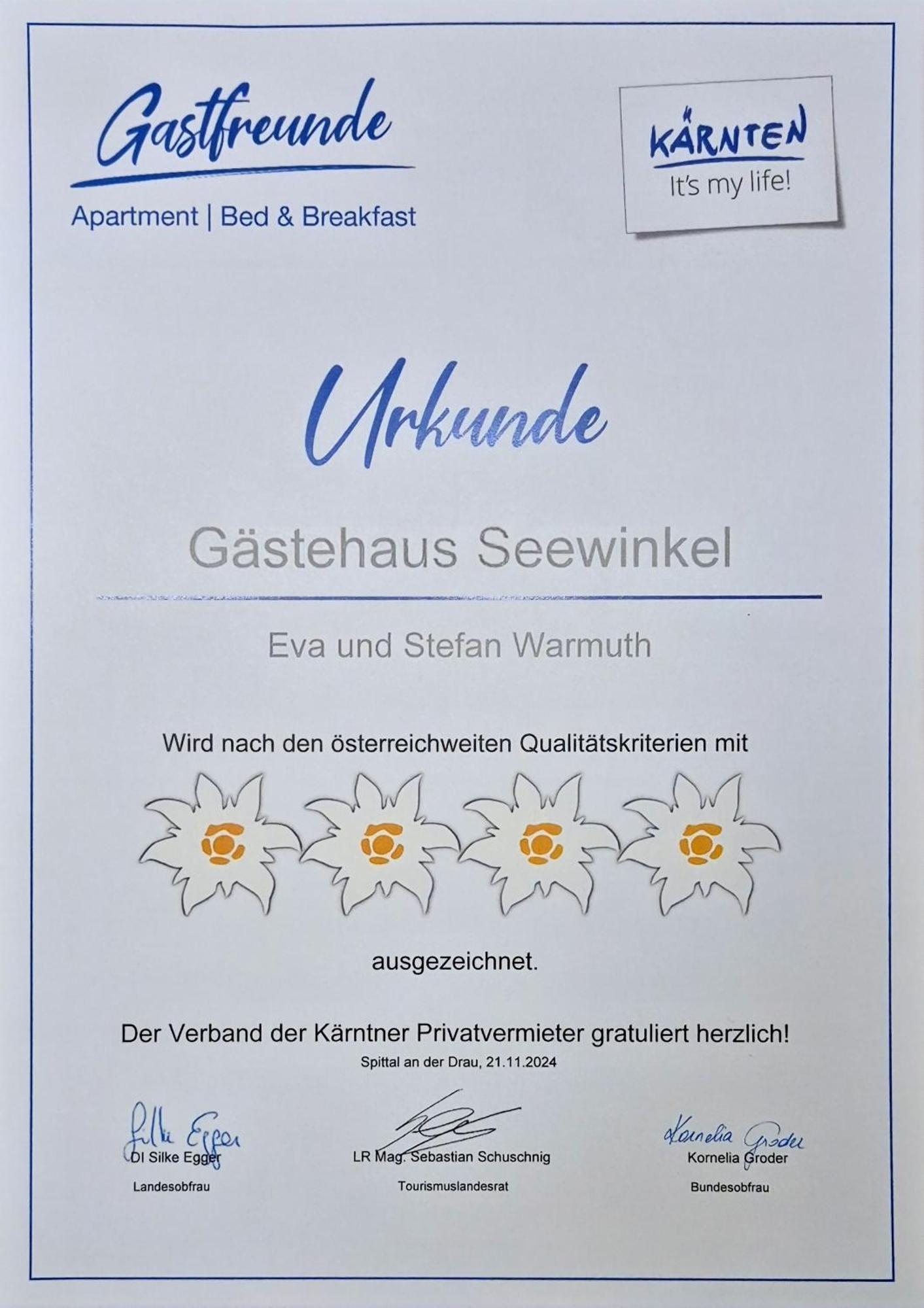 Gaestehaus Seewinkel Presseggersee Eksteriør billede